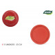 set of 10 plate red cardboard 20cm cotton