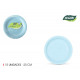 set of 10 plate baby blue cardboard 20cm cotton