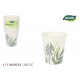 set of 10 flora cardboard cups 250ccm algon