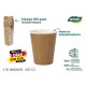 set of 30 kraft cardboard cups 250ccm algon