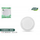 set of 25 plate eco plastic round 20.5cm