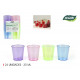 set of 24 ps shot glass 30ml algon colors