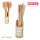 set of 5 bamboo blades + privilege support