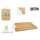 cutting board bamboo / met395x30x15c quttin