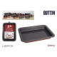 tray 42x29cm /0.5mm rectangular cherry quttin