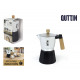 aluminum coffee maker 6 services induction quttin