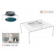 kitchen organizer gray 31x26x13.5c confortim