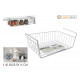 basket for kitchen shelf gray 40.5cm confortime