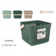 plastic multipurpose basket 27x27x21cm comfort