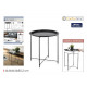 metal side table 46.8cm confortime