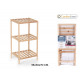 wooden shelf 3niv35x30x70cm confortime