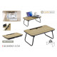 metal folding wooden table 52.5x30x21.5 comfort