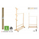 bamboo coat rack 100x35x170cm comforttime