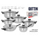 Genova induction steel 12pc kitchen set