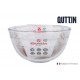 mixing bowl glass 24cm 38l quttin