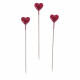 Decorative pin heart, 9mm ø, royal red, 50 pieces