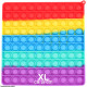 XL Bubble Toy Rainbow négyzet kb.20cm x 20cm
