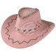 Kowbojski kapelusz zygzakowaty wzór różowy