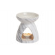 lampada di fragranza ceramica bianca, B11 x H10 cm