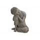 Buddha seduto in grigio dal Poly, B14 x H20 cm