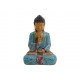 Buddha di poli, blu / marrone / rosso (B / H / T) 