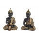 Buddha in nero / oro da poli, 2- assortito,