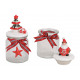 Latta con Babbo Natale in ceramica, copertura per 