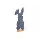 Coniglio su supporto in legno di feltro Grigio (B 