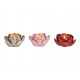 Porta tealight fiore realizzato in ceramica colora