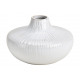 Vaso in ceramica bianca (L/A/P) 14x9x14cm