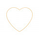 Appendiabiti cuore in metallo dorato (L/A) 42x40 c