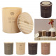 scented candle 4 elements top wood, 4-fold assortm