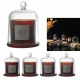 latin scented candle with bell, 4- times assorted