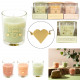 scented candle jewelry for her h6.5cm, 3-fold ace