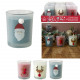 scented candle pompon noel tradi, 3- times assorte