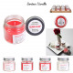 candle mini jar words of love, 4-fold assorted