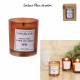 Soy wax scented candle and box h8cm