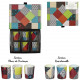 scented candle x6 patchwork box