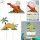 dinosaur cake decoration x2