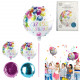 ballon anniversaire verso effet alu 45cm x2, 2-foi