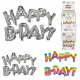 aluminum balloon Happy Birthday, 2-fold assorted