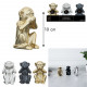 statue monkey h10cm, 3- times assorted