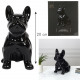 Keramik-Bulldogge schwarz 20cm