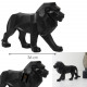 lion origami noir l33cm