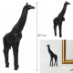girafe origami noir h40cm