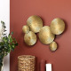 gilded metal wall deco