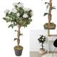 artificial rose plant h90cm