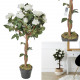 plante artificielle rosier h90cm