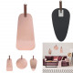pink copper mirror with handle, 3- times assorted