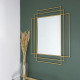 golden art deco mirror